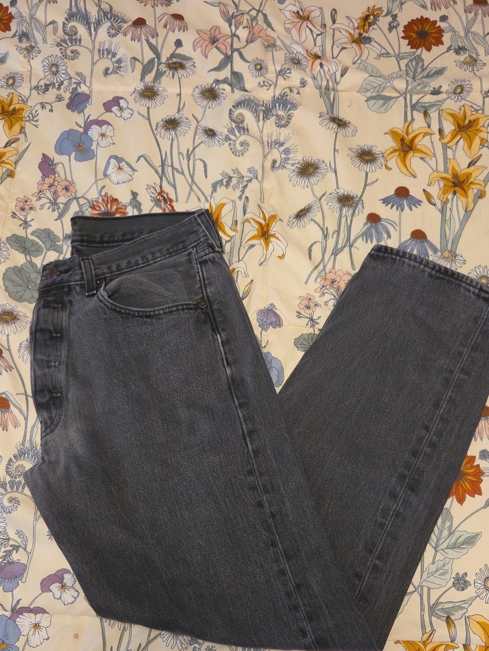 Men's Washed Black Levi's 501